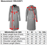 Women's Removable Hoodie Full-Length Trench Coat