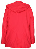 Women's Detachable Drawstring Hood Jacket