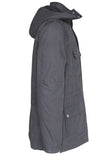 Men's Snap Button Detachable Hood Utility Jacket