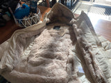 Women's Hooded Faux Fur Lined Comfy Puffer Jacket