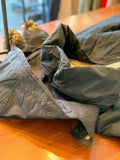Women's Puff Collar Removable Hood Mid-Length Puffer Coat