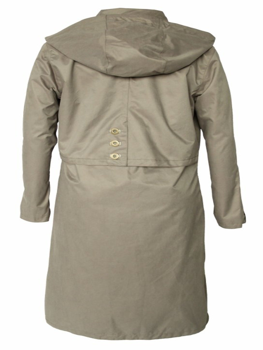 Women s Removable Hoodie Full Length Trench Coat NKS Australia