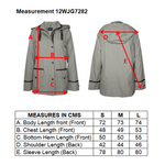 Women's Lightweight Detachable Hood Button Front Outdoor Jacket
