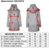 Women's Puff Collar Removable Hood Mid-Length Puffer Coat