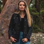 Women's Snap Button Pockets Utility Jacket