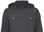 Men's Detachable Hood Military Parka