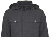 Men's Detachable Hood Military Parka