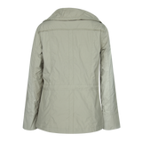 Women's Collared Waist Drawstring Jacket