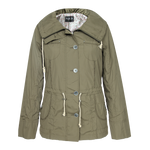 Women's Collared Waist Drawstring Jacket