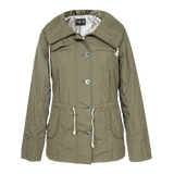 Women's Collared Waist Drawstring Jacket