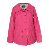 Women's Collared Waist Drawstring Jacket