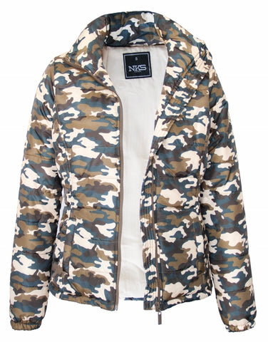 Women's Camo Puffer Jacket