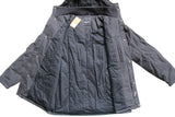 Men's Snap Button Detachable Hood Utility Jacket