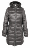 Women's Long Comfy Soft Detachable Hoodie Puffer Jacket