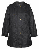 Women's Removable Hoodie Mid-Length Trench Coat