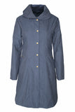 Women's Hidden Hood Long Trench Coat