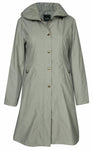 Women's Hidden Hood Long Trench Coat