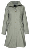 Women's Hidden Hood Long Trench Coat
