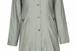 Women's Hidden Hood Long Trench Coat