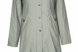 Women's Hidden Hood Long Trench Coat
