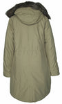Women's Detachable Faux Fur Hoodie Long Puffer Parka (Wholesale)