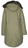 Women's Detachable Faux Fur Hoodie Long Puffer Parka