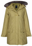 Women's Detachable Faux Fur Hoodie Long Puffer Parka (Wholesale)