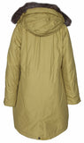 Women's Detachable Faux Fur Hoodie Long Puffer Parka (Wholesale)