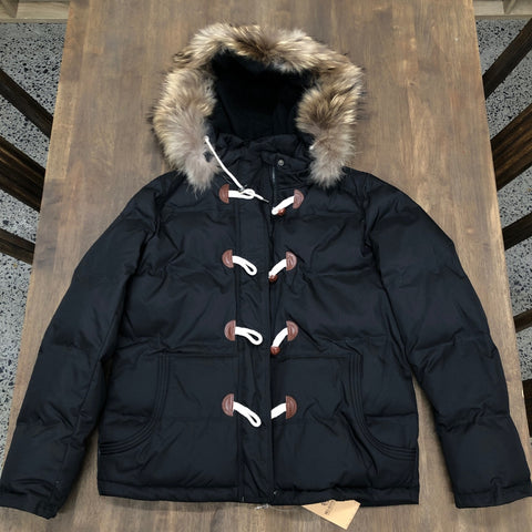 Women's Detachable Faux Fur Hoodie Puffer Jacket