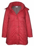 Women's Puff Collar Removable Hood Mid-Length Puffer Coat