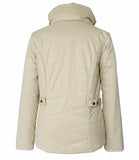 Women's Collar Zip Hidden Hood Puffer Coat