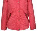 Women's Collar Zip Hidden Hood Puffer Coat