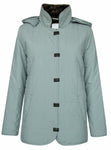Women's Plush Lining Button Detachable Hoodie Puffer Jacket