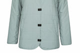 Women's Plush Lining Button Detachable Hoodie Puffer Jacket
