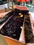 Women's Plush Lining Button Detachable Hoodie Puffer Jacket