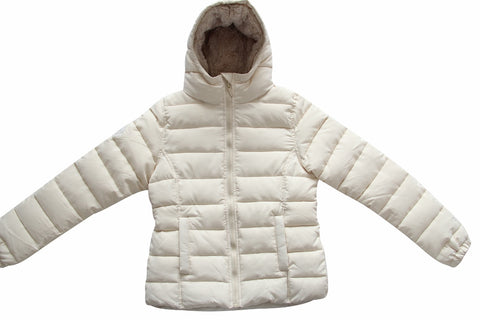 Women s Hooded Faux Fur Lined Comfy Puffer Jacket NKS Australia
