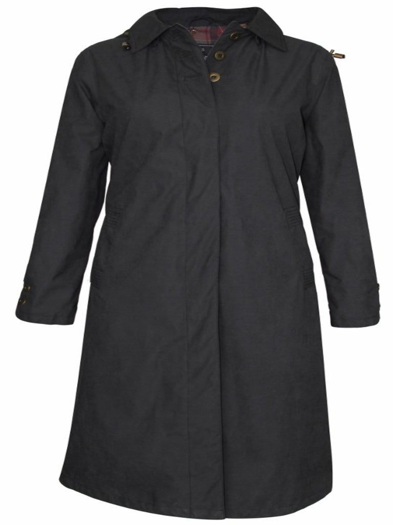 Women s Removable Hoodie Full Length Trench Coat NKS Australia