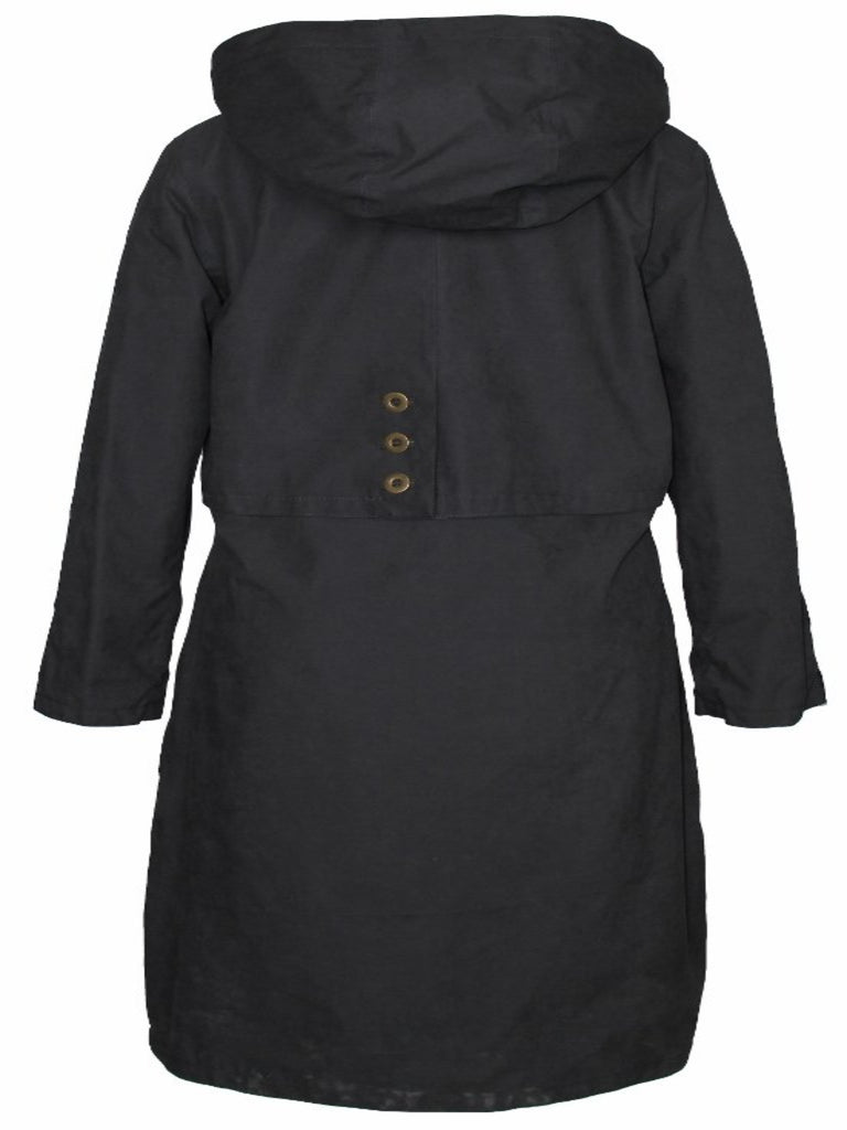 Women s Removable Hoodie Full Length Trench Coat