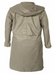Women's Removable Hoodie Full-Length Trench Coat