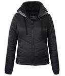 Women's Hoodie Mock Neck Puffer Coat (Wholesale)