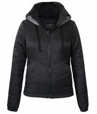 Women's Hoodie Mock Neck Puffer Coat (Wholesale)