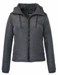 Women's Hoodie Mock Neck Puffer Coat (Wholesale)