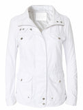 Women's Metal Button Pockets Jackets